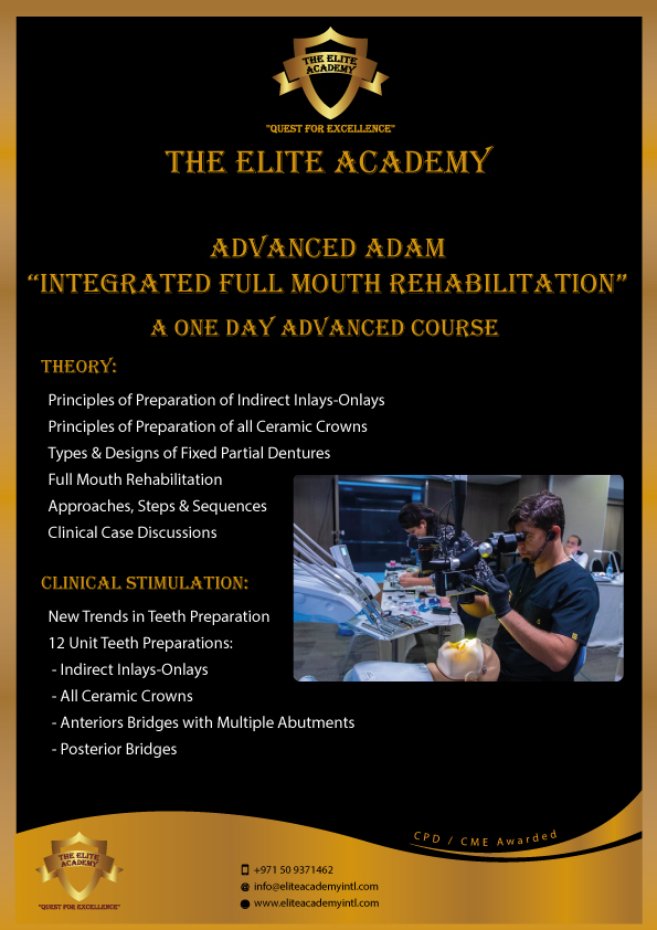 Certification in Advanced ADAM Course The Elite Academy picture pic